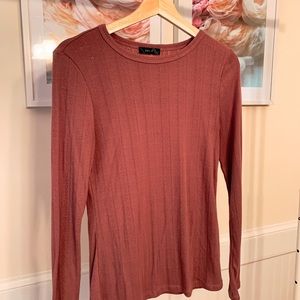 Purple long sleeve shirt